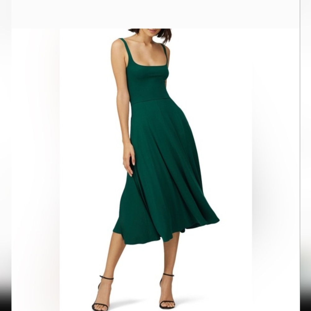 Reformation Rou Emerald Green Midi Dress